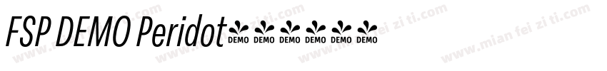 FSP DEMO Peridot字体转换